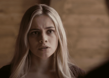 Tessa Young (Josephine Langford) arguing with Hardin in the movie 'After We Fell'