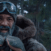 Russell Core (Jeffrey Wright) watching a group of wolf in the Netflix movie 'Hold The Dark'.