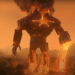The Fire Titan in action in the Netflix movie 'Trollhunters: Rise of the Titans'.
