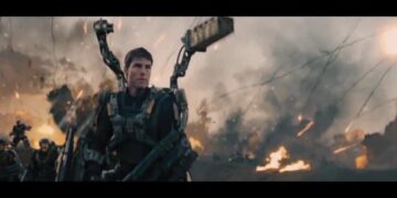 A soldier fighting in a war with aliens finds himself caught in a time loop of his last day in the battle, though he becomes better skilled along the way.