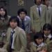 In the future, the Japanese government captures a class of ninth-grade students and forces them to kill each other under the revolutionary ""Battle Royale"" act.