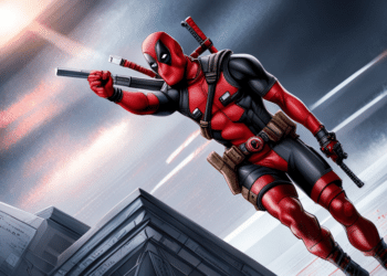 Ryan Reynolds Deadpool painting