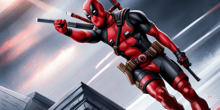 Ryan Reynolds Deadpool painting