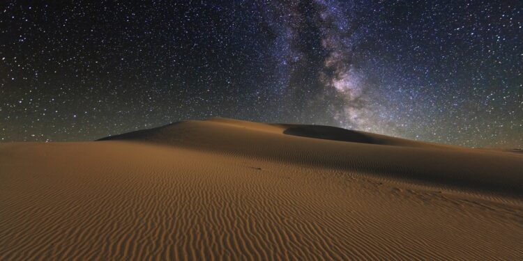 Gobi Desert at night