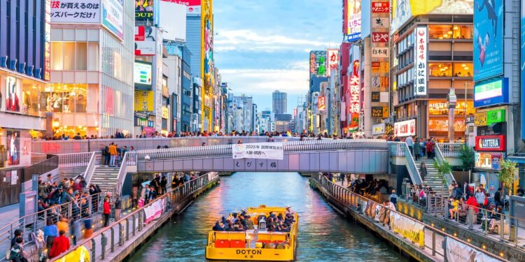 Dotonbori shopping street in Osaka, Japan