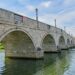 A view near the Chertsey Bridge along the brickwork arches