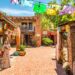 Old Town shops and restaurants in historic Albuquerque