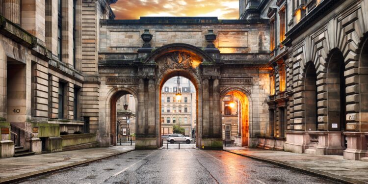 Old Gates at John Street Glasgow City Council George Square Glasgow Scotland