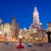 Philadelphia's landmark historic City Hall building at twilight