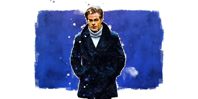 All the Old Knives 2022 Chris Pine Black Coat